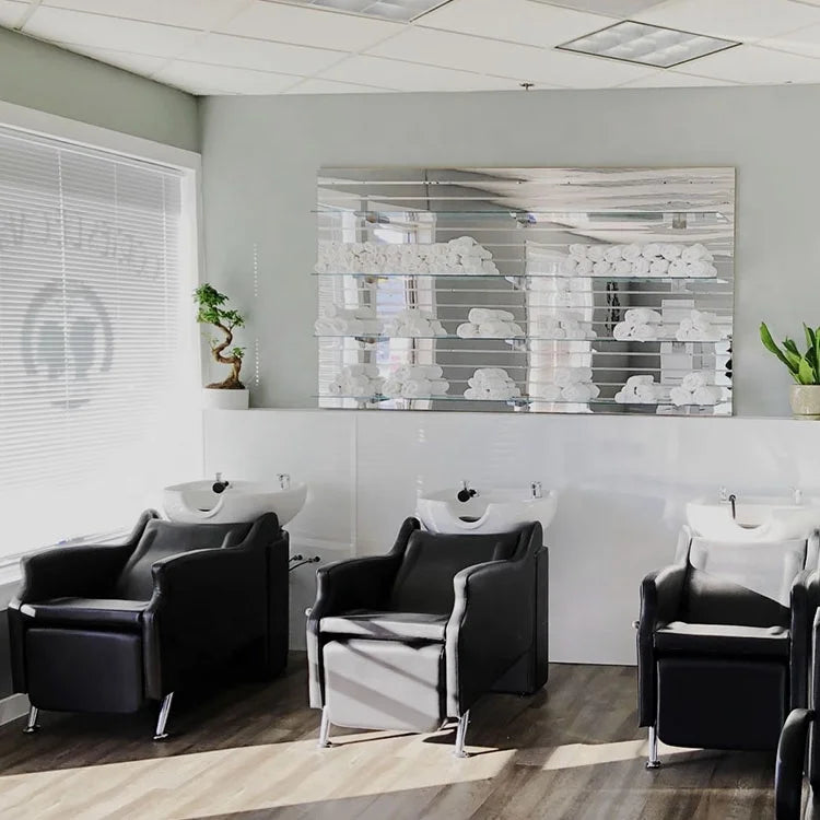 Hair Salon Furniture Hair Washing Sink Shampoo Chair Ceramic Bowl