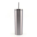 Custom 20oz Insulated Slim Tumbler Cups Stainless Steel Skinny Tumbler with Straw Lid