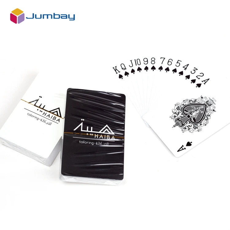 Professional Customized Arab Poker Cards for Set Double Deck with Pencil Plastic Material Complete with Drawer Box