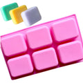 6 Cavity Rectangle Silicone Soap Making Molds Eco-Friendly Ice Cube Tray Chocolate Cake Mold DIY Handmade OPP Bag
