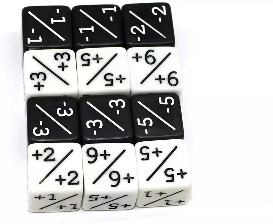 HS 16mm+/- White and Black Luxury 6-Sided Eco-Friendly Durable Acrylic Opaque Dice Cube with Custom Logo for Board Games
