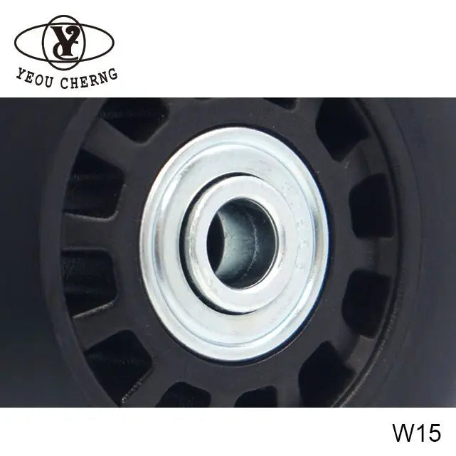 Custom PU Spinner Luggage Wheels Parts & Accessories Replacement Wheels 80x25mm Yeou Cherng W15 for Suitcase