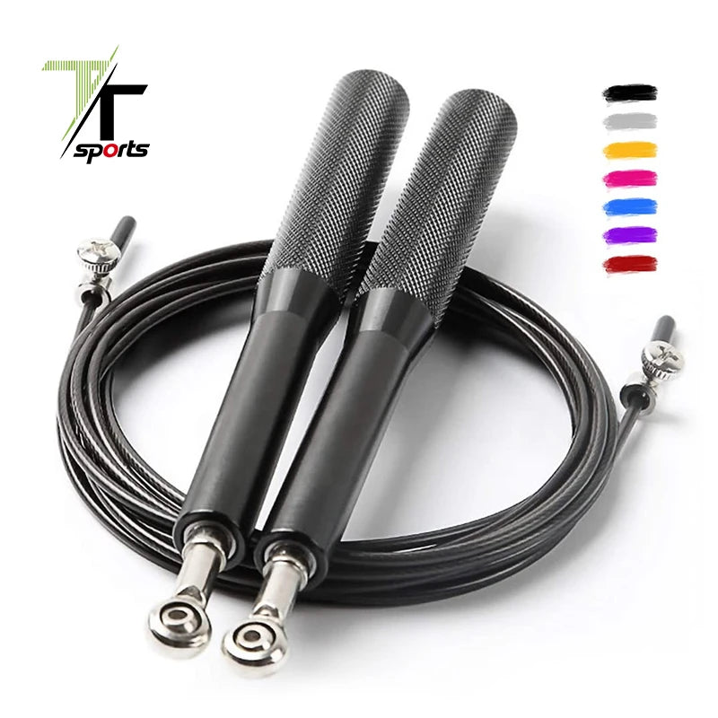 TTSPORTS Adjustable Crossfit Aluminium Speed Skipping Jump Rope