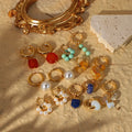 Right Grand New Trend Earrings Small Golden Beads Design Female Personality Earrings