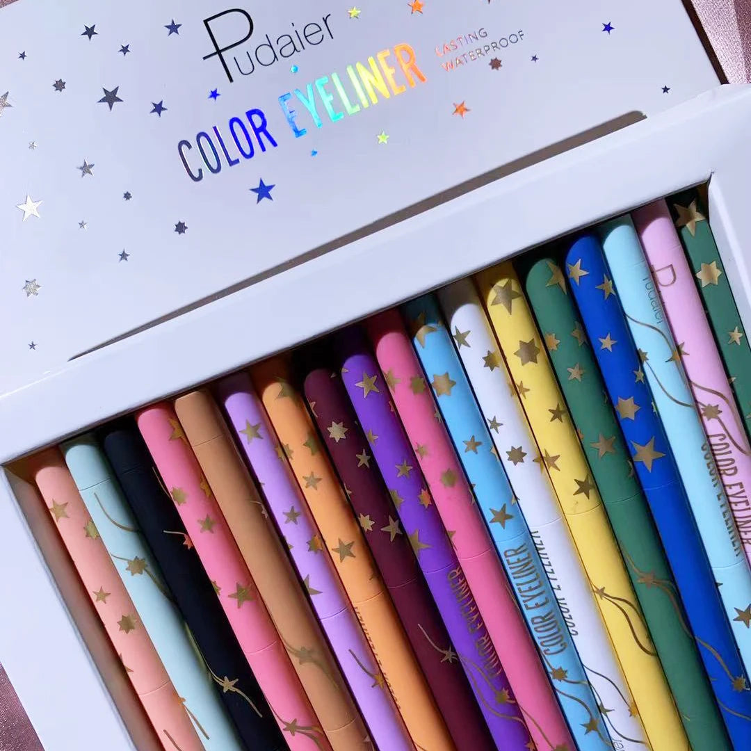 Custom Waterproof Black White Matte Gel Eyeliner Pencil Waterproof Long Lasting Private Label