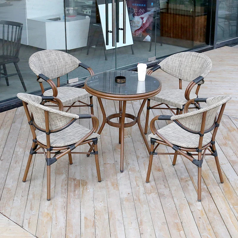 Modern Restaurant Terrace Furniture Patio Chairs Hot Sale Restaurant Terrace Furniture Rattan Dining Chair Balcony Chair