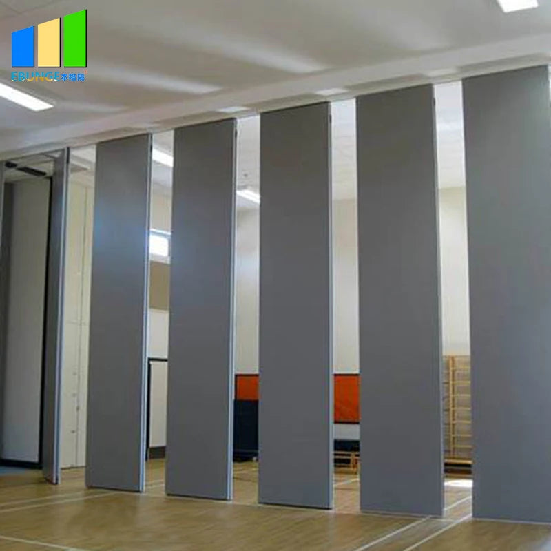Hotel Banquet Hall Restaurant Acoustic Aluminium Movable Operable Sliding Soundproof Door Partition Walls