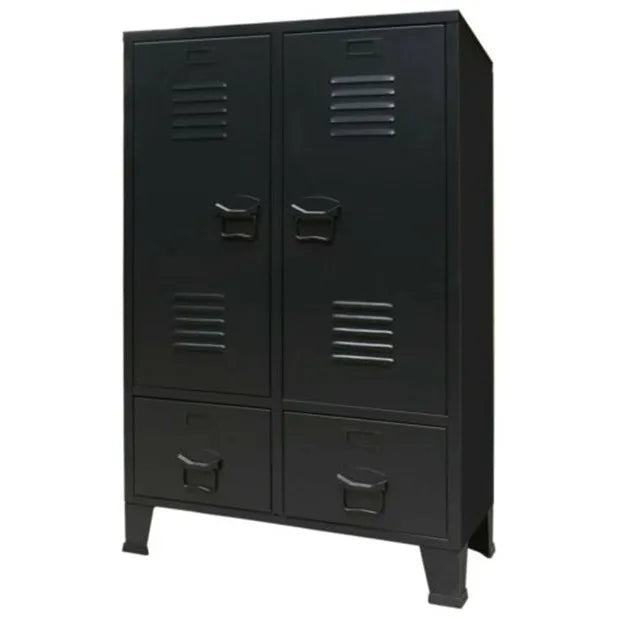 Industrial Style Clothes Storage Organiser Locker Cabinet Metal Wardrobe Home Furniture Bedroom Funiture Modern Knocked Down