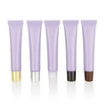 20ml 20g Squeeze Lip Gloss Tubes Frosted Purple Lip Balm Container Empty Soft Plastic Lipgloss Squeeze Tubes