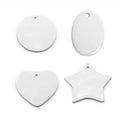 Qualisub Sublimation Ceramic Ornaments Blanks for Christmas DIY Printing in Different Shapes