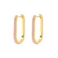 ROXI S925 Sterling Silver U-shaped Micro-set Zircon Personality Trend Ear Buckle Ear Stud Jewelry MegaBDM