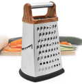 Kitchen Accessories Stainless Steel 4-sided Grater Kitchen Salad/Light Meal Prep Tool Easy Slice Lemon/Carrot/Potato Kitchen