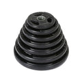 Made in China Weight Plate Steel 3 Hole Grip Rubber Plate for Gymnasium Fitness