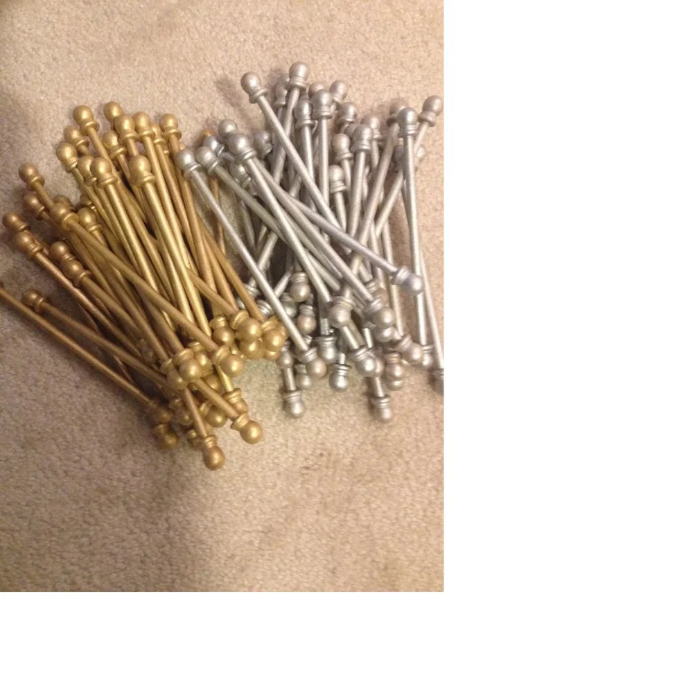 Premium Plastic Scroll Rods for Elegant Wedding Invitations Lightweight DIY Anniversary Announcement Rod Set Bulk Supplies