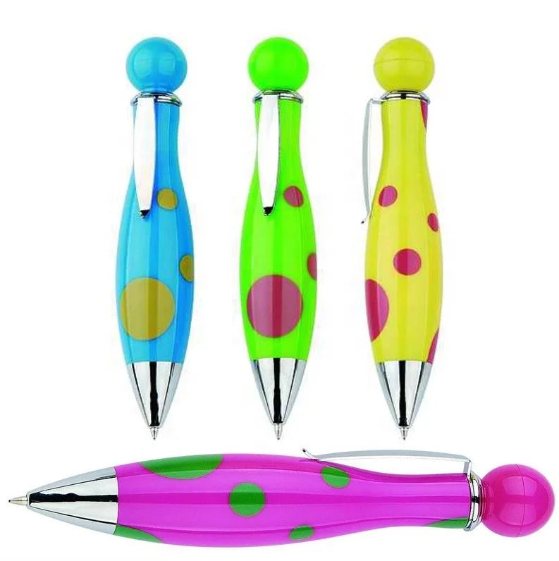 Promotional Plastic Ball Pen with Blue Black Ink and Custom Logo