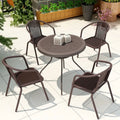 Wholesale Restaurant Terrace Furniture Rope Chairs Modern Garden Furniture Rattan Furniture Sillas Terraza Exterior Eco-friendly
