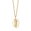 Sterling Silver 925 Jewellery Female Bust Pendant Necklace 18k Gold Plated Jewelry