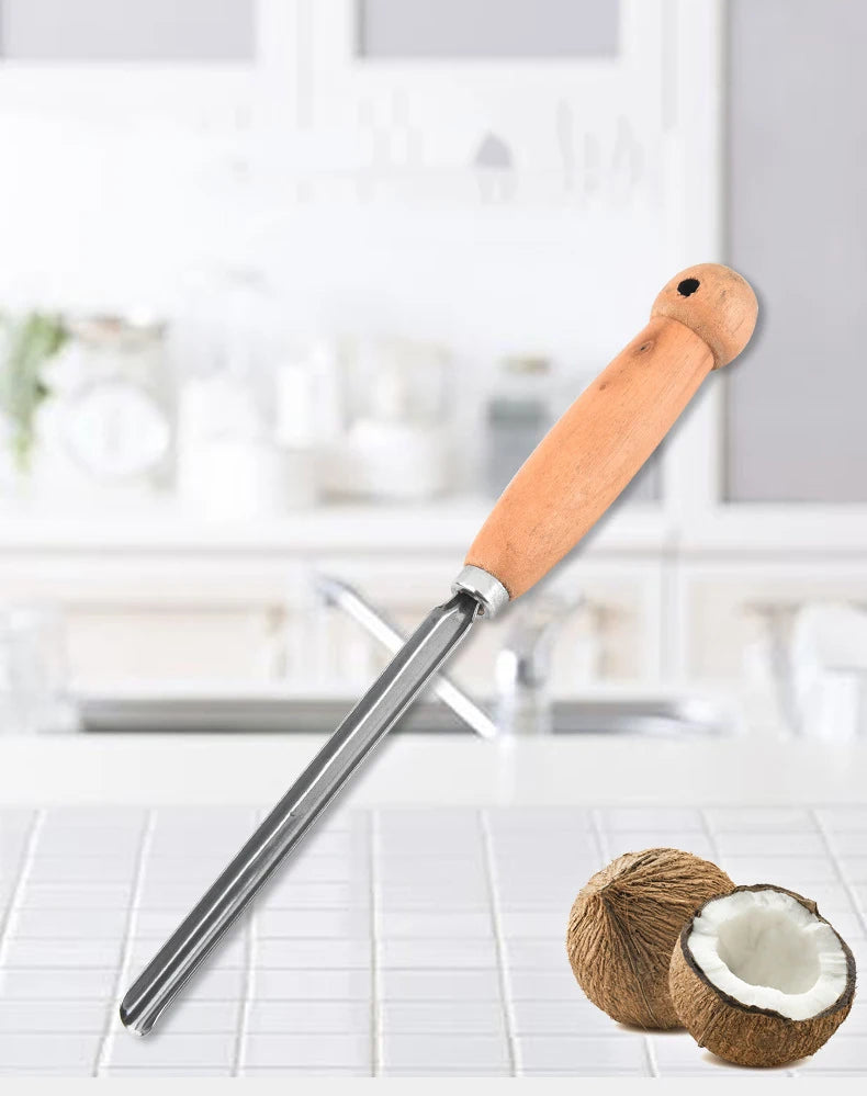 Portable Easy Core Drill Cracker Removing Green Snatch Cutter Opener Coconut Scraper Tools