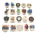Customize Logo Shape Natural Wood Souvenir Gift with Strong Magnet for Home Decor Use
