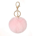 2025 Wholesale Bag Accessories 8cm Cute Puff Key Ring Pom Pom Key Chains Custom Fluffy Keychain MegaBDM