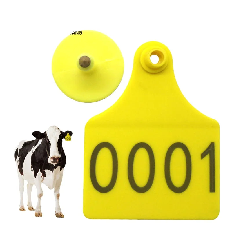 JCET015 Ear Tag Cattle Earring Tags with logo for Cattle