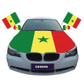 Promotional 100% Polyester Car Hood Windows Flag Banner Red Yellow Green Star Design Customizable Logo Car Cover Flag