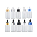 Spot Goods High-grade Empty 30ml Pearl White Bottle with Dropper Cosmetics Essence Packaging Travel Glass Drop Bottle