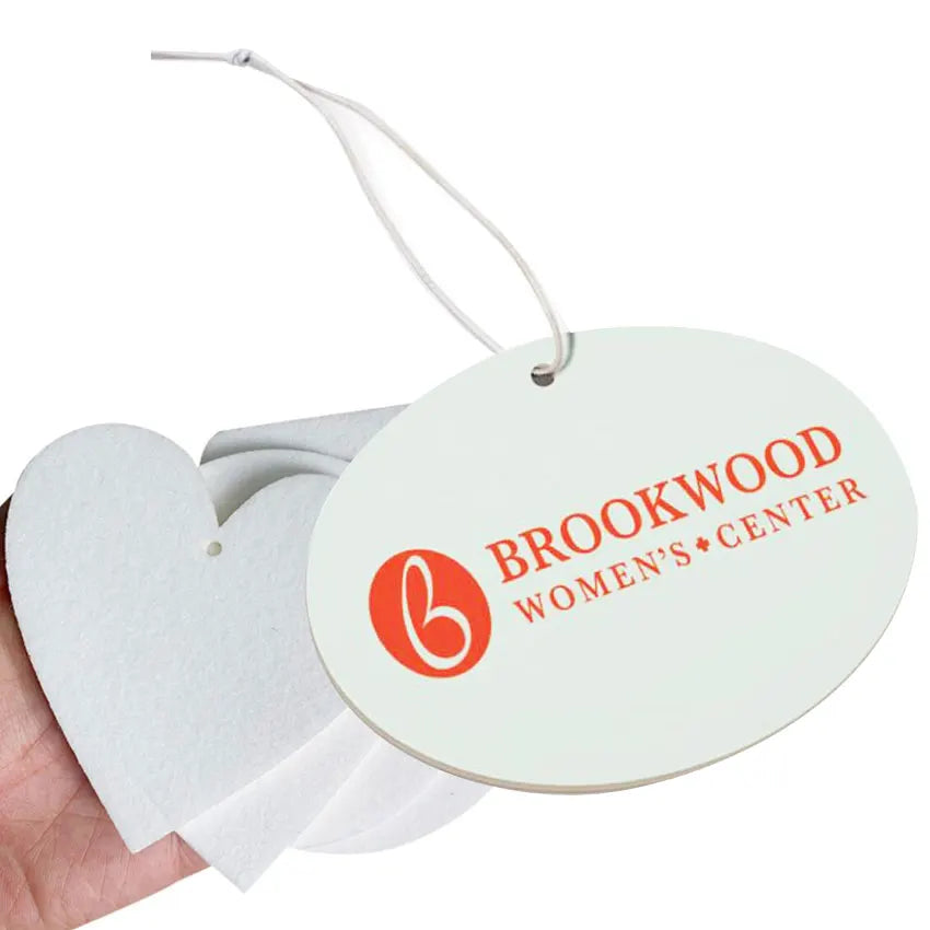 Wholesale Custom Shape logo Screen Printing Hanging Scented Paper Car air Freshener