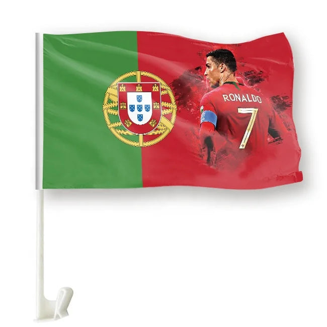 Portuguese Football Team Flag Sublimation Print Samoa Blank Samoan Flag 50cm CRO Car Windsock Window Flag Pole