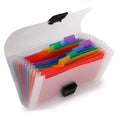 13 Pockets Expanding File Accordion File Folder Receipt Organiser File Pockets Folder Bills Document Wallet for Office