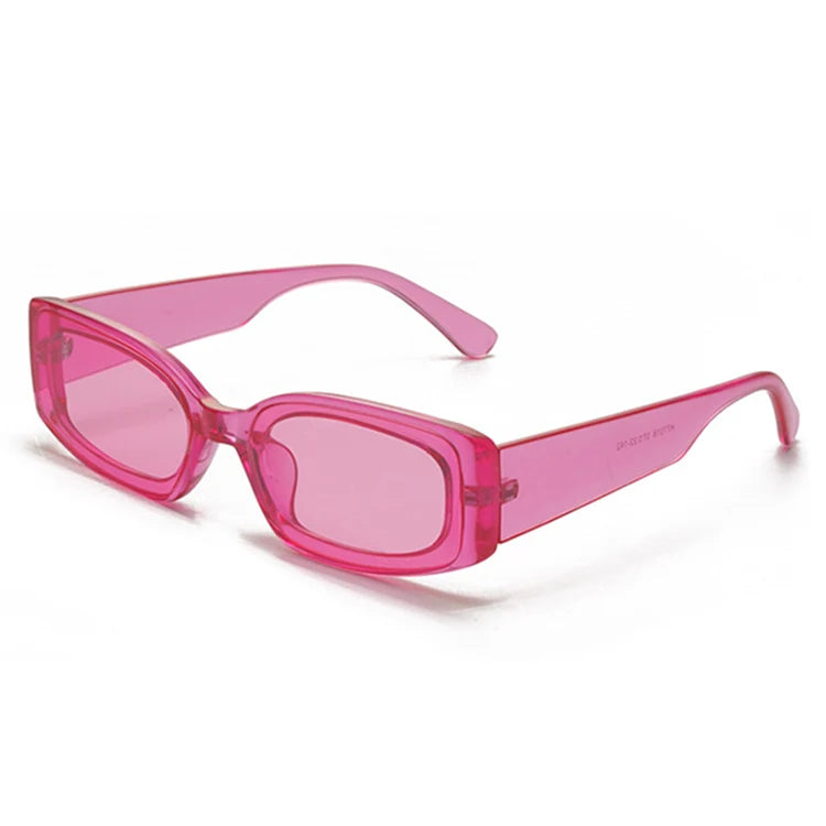 Wholesale Factory Hot Selling Candy Square Color Lenses Women Brand Designer Fashion Trend Green Custom Sunglasses