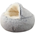 Soft Washable Cushion Fluffy Cat Bed Pet Beds Washable Plush Round Eco Friendly Sofa Luxury Dog Bed