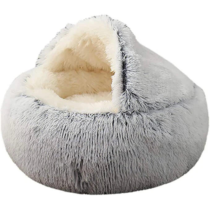Soft Washable Cushion Fluffy Cat Bed Pet Beds Washable Plush Round Eco Friendly Sofa Luxury Dog Bed