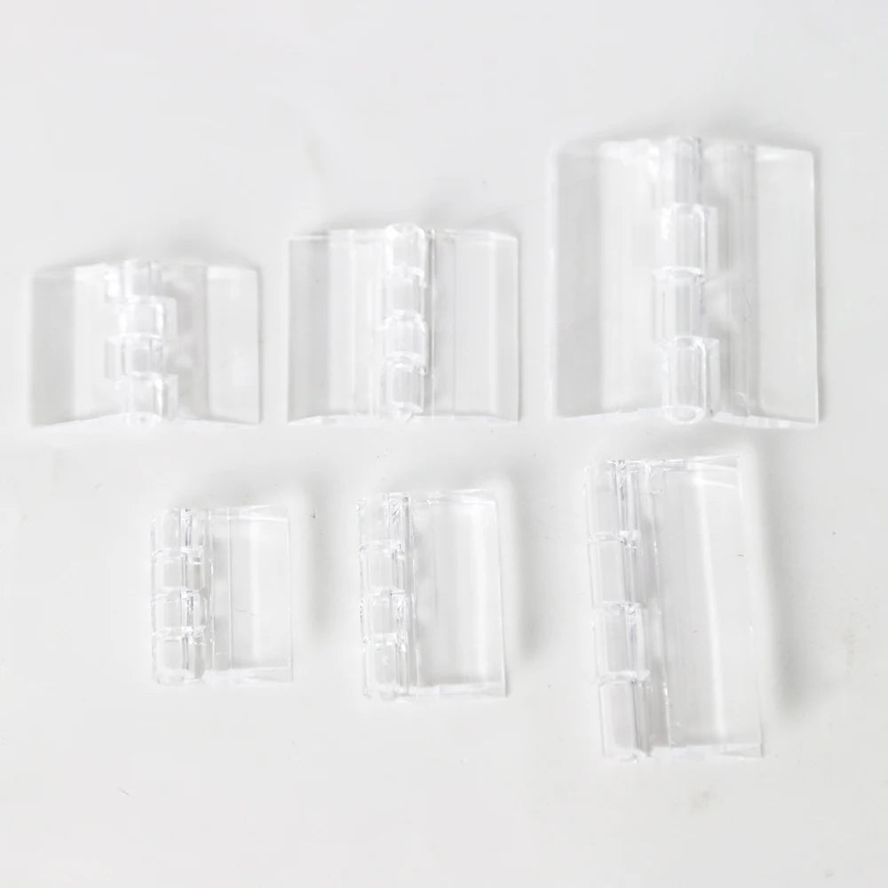 Transparent Plastic Folding Hinges Durable Clear Acrylic Hinge Tools Acrylic Storage Box Links Hinges