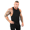 Solid Color Men's Workout Stringer Tank Tops Racer Back Fitness Muscle Sleeveless Shirts Gym Clothing Training Bodybuilding Vest
