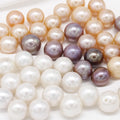 Edison Loose Pearl 10-13mm Large AA+ Grade Natural Color Freshwater Pearl White Purple Orange Color Round Shaped