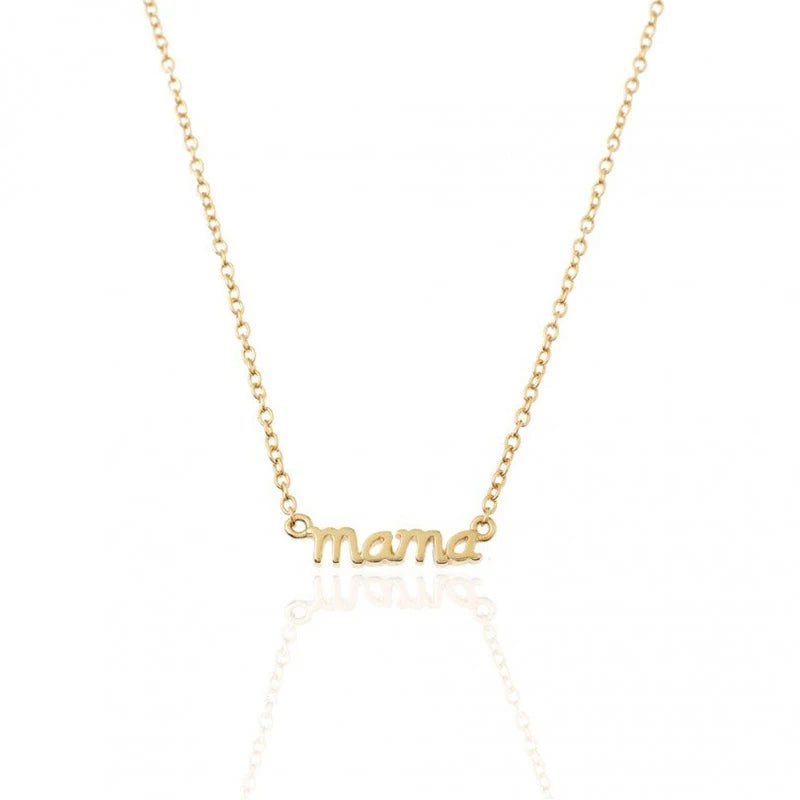ROXI S925 Sterling Silver Mama Mother's Day Gift Necklace Temperament Wild Ladies Collarbone Necklace