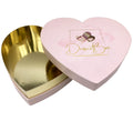 Custom Heart Shape Rigid Box for Chocolate Truffles and Bonbons With Luxury Packaging Design