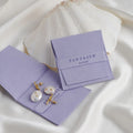 PandaSew Custom Logo Taro Purple High Quality Microfiber Packaging Jewelry Pouch with Band for Rings Earrings Necklace