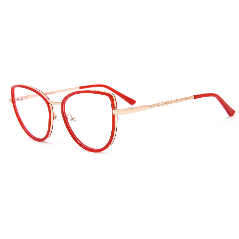 FEROCE New Arrival Cat Eye Solid Acetate Unisex Optical Frames Glasses OEM Service Eyewear Multi-Color MegaBDM