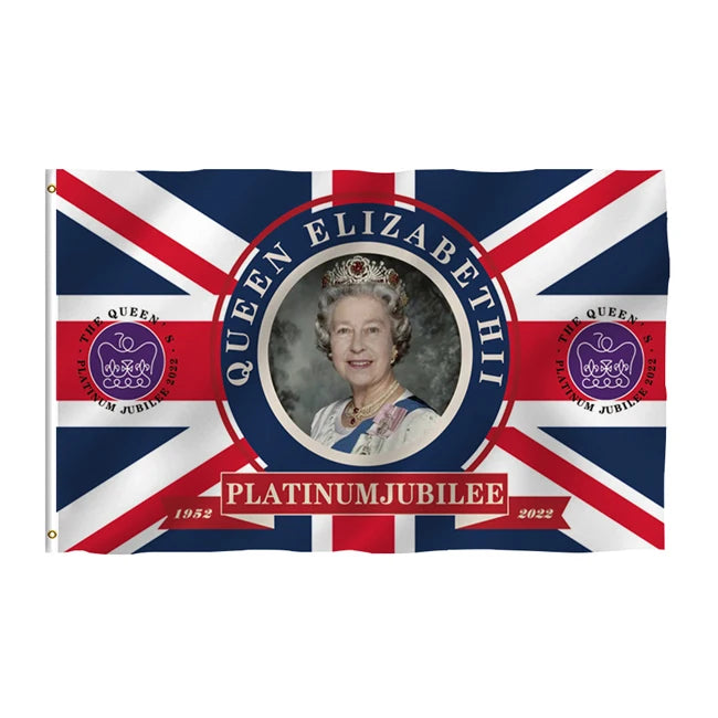 Cheap Custom Large-sized Double-sided 3*5 Feet with Copper Buckle Polyester Outdoor National Day Queen's Jubilee Hunting