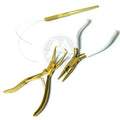 Micro Ring Loop Tool Set for Hair Extensions Steel Beading Tool Kit with Closer and Remover Pliers Micro Link Bead Closer