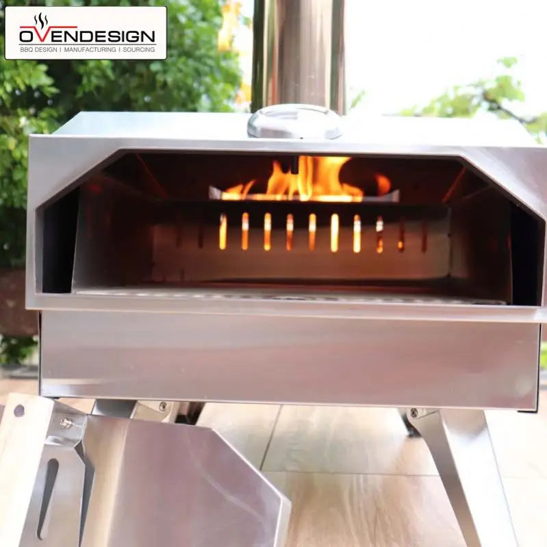 Professional Lightweight Stainless Steel Outdoor Wood Fired Pizza Oven  Wood Cook Stove With Oven for Outside