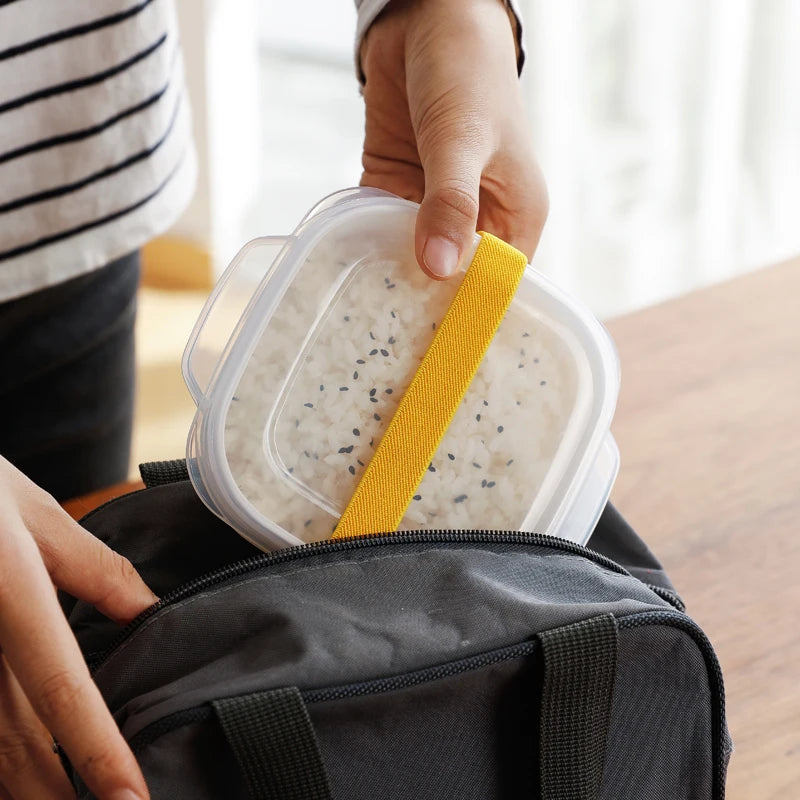 SHIMOYAMA Reusable Rice PP Container Food Storage for Fresh Rice in Fridge Food Takeaway Containers