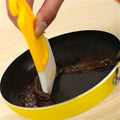 HelloWorld Frying Baking Pastry Brush Scraper Cleaner Spatulas Pan Silicone Kitchen