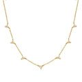 CANNER S925 Silver Dainty Womens Fashion Zircon Necklaces Rectangular Hip Hop Moon Celestial Wholesale for Women Snake Necklaces