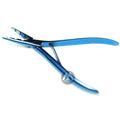 MAQNSCO Professional Micro Ring Stainless Steel Silicone 6" Blue Premium Quality Commercial Use Hair Extension Tools Kit Pliers