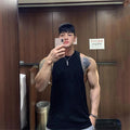 Wholesale OEM Customized Cotton Mens Gym Stringer tank Top Fitness Sleeveless Shirt Sports Vest Bodybuilding tank Tops for Men