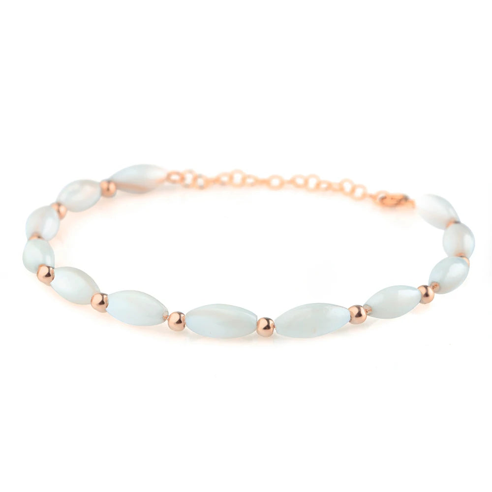 Classy Multiple Pearl Sterling Silver Bracelet – Women’s Jewellery – EU Local Stock