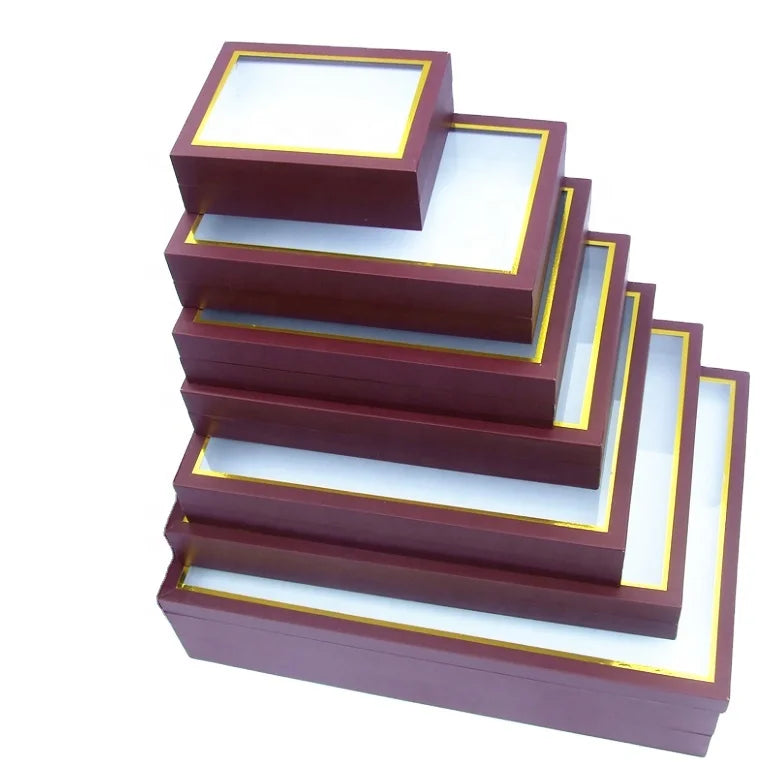 Different Sizes Transparent Glass Lid Wooden Entomological Boxes Insect butterfly Display Box Plastered with Book-binding Cloth